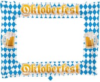 Folieballon Fotolijst Oktoberfest (85x66cm)