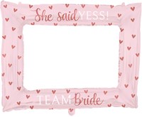 Folieballon Fotolijst Bride to Be (85x66cm)