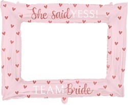 Folieballon Fotolijst Bride to Be (85x66cm)