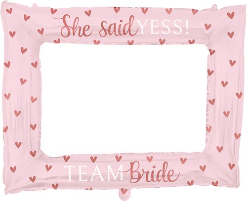 Folieballon Fotolijst Bride to Be (85x66cm)