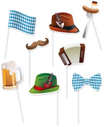 Photo Booth Props Oktoberfest - 8st