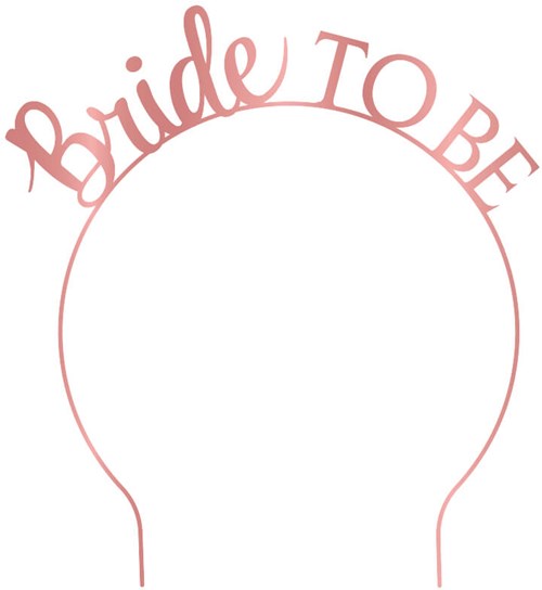 Diadeem Bride to Be Roze