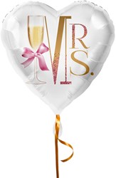 Folieballon Huwelijk Mrs (43cm)