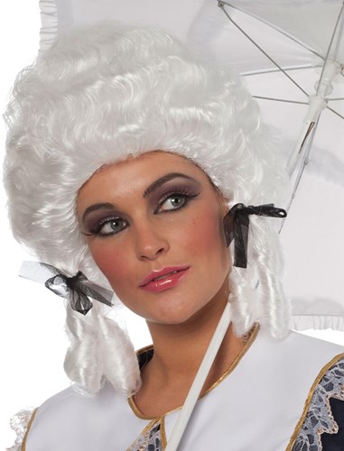 Damespruik Markiezin Antoinette Wit