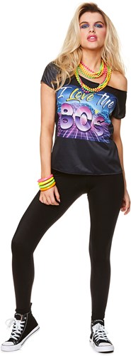 Dames T-Shirt I Love the 80's
