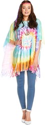 Hippie Poncho Tie-Dye