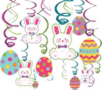Swirl Hangdeco Pasen Met Eieren 30st