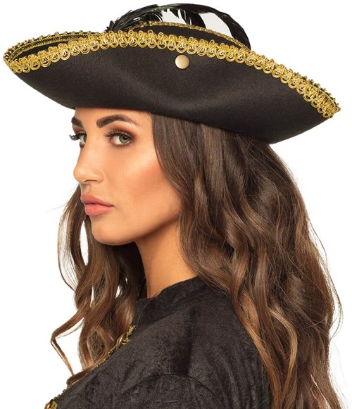 Piratenhoed Driesteek Ruby (zijkant)