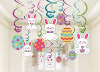 Swirl Hangdeco Pasen Met Eieren 30st-2