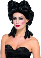 Gothic Barock Pruik Luxe Zwart