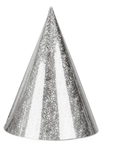 Feesthoed Laser Zilver