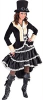 Damesjurk Steampunk Luxe Zwart
