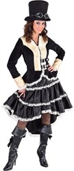 Damesjurk Steampunk Luxe Zwart