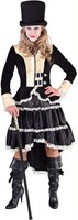Damesjurk Steampunk Luxe Zwart-2