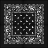 Zakdoek Zwart (54x54cm)