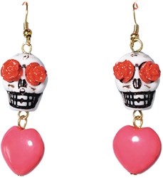 Oorbellen Day of the Dead met Hanger