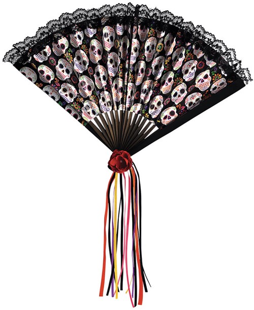 Waaier Day of the Dead - 24x42cm