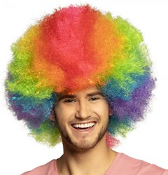 Clownspruik Rainbow Luxe