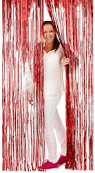 Deurgordijn Folie 2x1mtr Rood 
