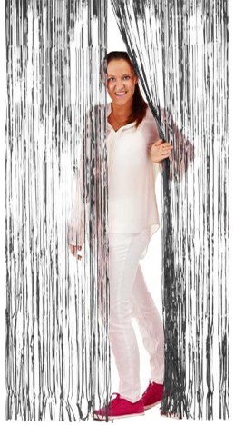 Deurgordijn Folie 2x1mtr Zilver 
