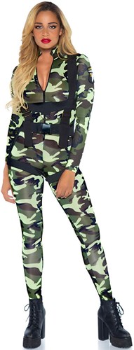 Leger Catsuit Pretty Paratrooper voor dames