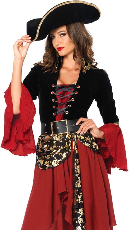 Piratenkostuum Cruel Seas Captain voor dames (1)