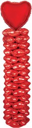 Folie Ballonnenpilaar Hart (160cm)