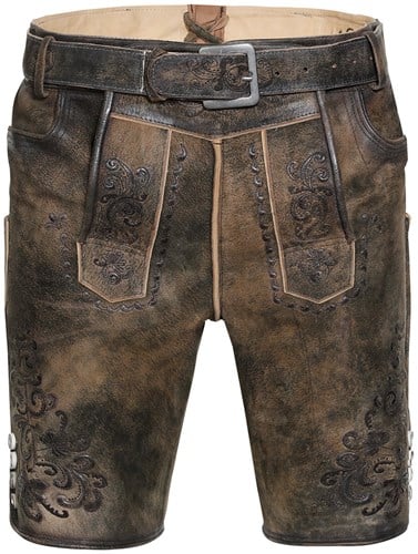 Geitenleer Lederhose Anastasio met Riem