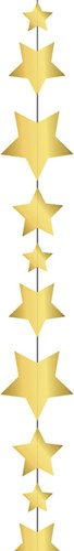 Ballonnenlint Sterretjes Goud (2m)