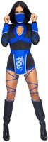 Dameskostuum Sexy Dragon Ninja Blue