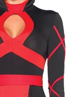 Dameskostuum Sexy Dragon Ninja Red (rood detail 2)