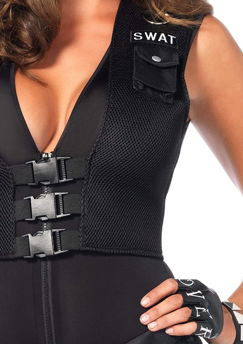 Catsuit SWAT Luxe voor dames (detail 1)