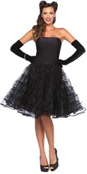 Dameskostuum Rockabilly Jurk Zwart