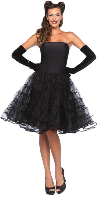Dameskostuum Rockabilly Jurk Zwart