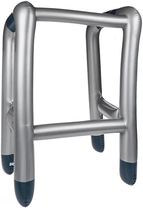 Opblaasbaar Looprek Zilver (58x88x45cm) (product)