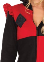 Dameskostuum Cozy Harlequin Rood-Zwart (detail 2)