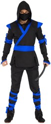 Herenkostuum Ninja Blauw-Zwart - 5dlg