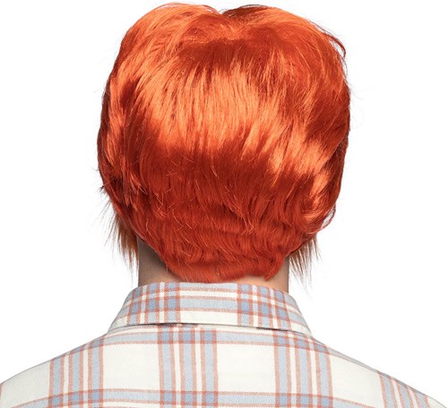 Herenpruik Oranje met baard (achterkant)