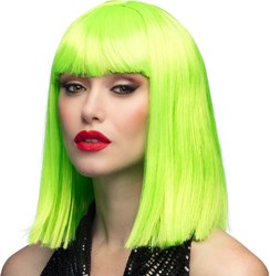Bob Pruik Neon Groen Half Lang