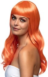 Pruik Party Chique Oranje