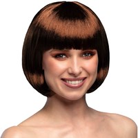 Pruik Bobline Cabaret Chocolade Bruin