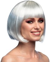 Pruik Bobline Cabaret Wit
