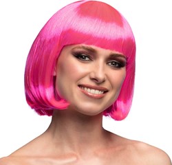 Pruik Bobline Cabaret Pink