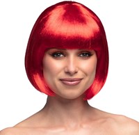Pruik Bobline Cabaret Rood