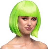 Pruik Bobline Cabaret Groen