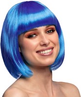 Pruik Bobline Cabaret Blauw