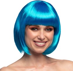 Pruik Bobline Cabaret IJsblauw