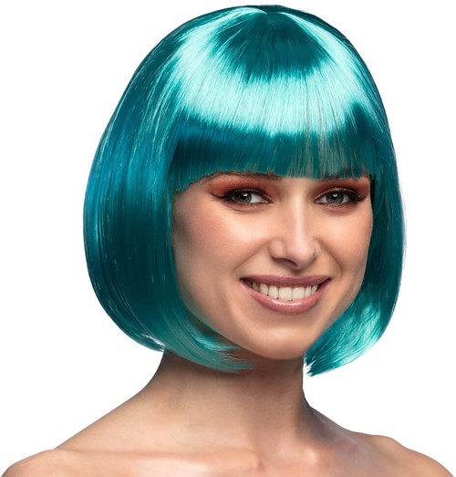 Pruik Bobline Cabaret Turquoise 