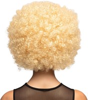 Pruik Oversized Afro Blond (achterkant)