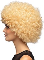Pruik Oversized Afro Blond (zijkant)